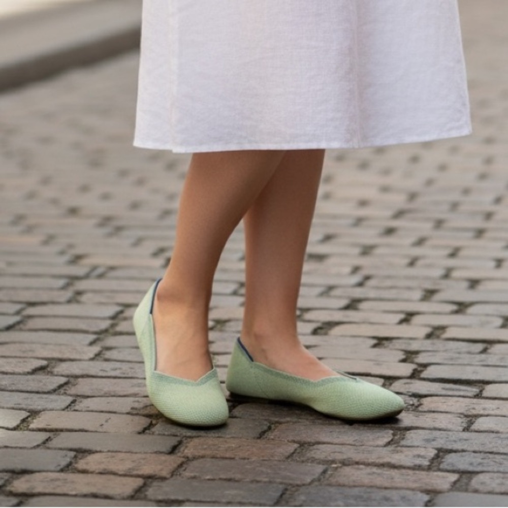 Rothy's Mint Green Women's Ballet Flats